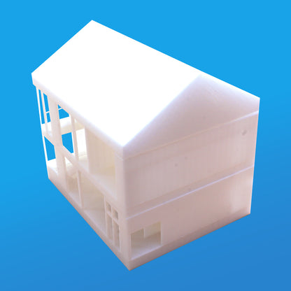 1/50サイズ住宅　白模型